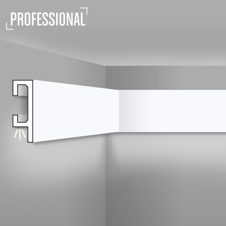 QL 019 - Lighting profiles od stiropora Prikaz skrivača rasvete od stiropora QL 019