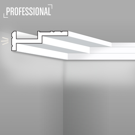 QL 024 - Lighting profiles od stiropora Prikaz skrivača rasvete od stiropora QL 024