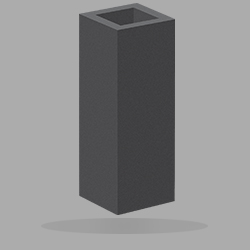 Prikaz žardinjera od stiropora STANDARD 80